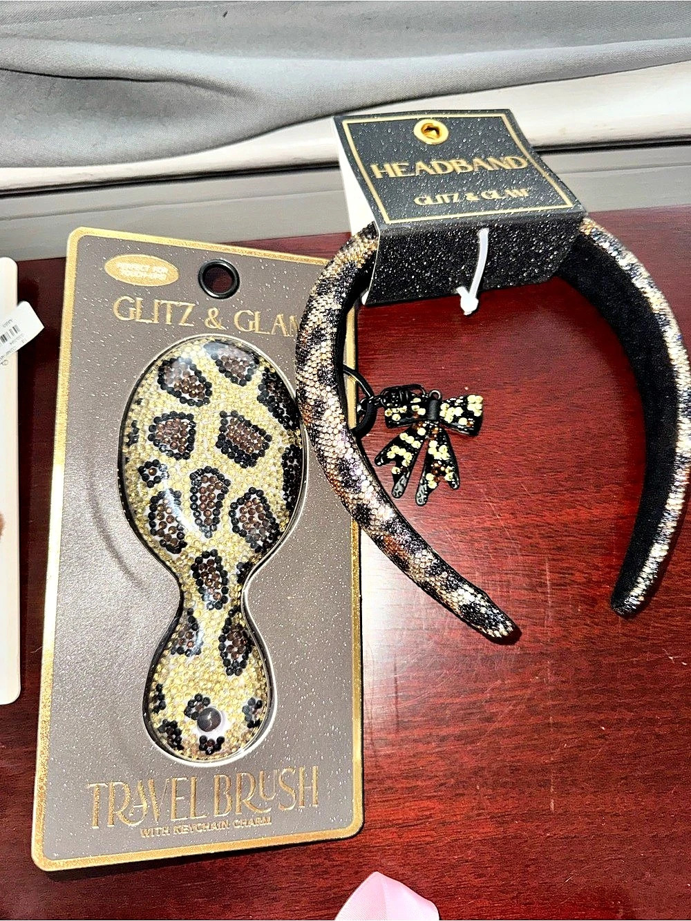Headband Glitter & Glam Leopard Set NWT